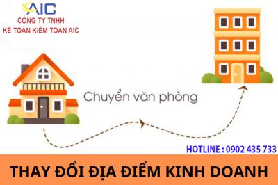 NHỮNG ĐIỀU CẦN BIẾT KHI THAY ĐỔI ĐỊA CHỈ KINH DOANH