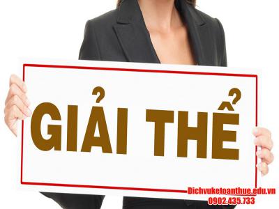 Thủ tục giải thể công ty