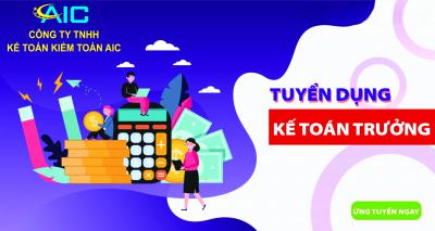 TUYỂN DỤNG KẾ TOÁN TỔNG HỢP