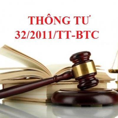 Thông tư 32/2011/TT-BTC về hóa đơn điện tử
